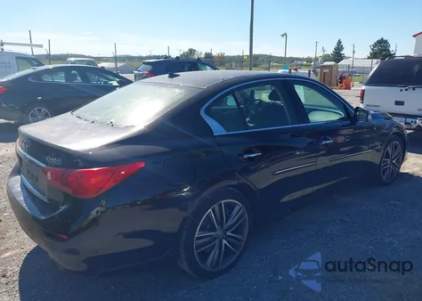 2015 Infiniti Q50 Hybrid Premium/Sport z USA, uszkodzony, nr VIN JN1AV7AR4FM850455